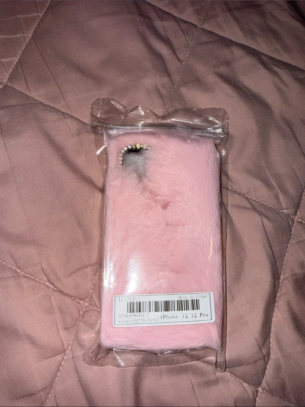 Plush Pink Furry Phone Case - Soft Protective Cover